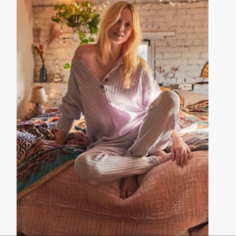 Free People Around the Clock Pullover + Sweatpants